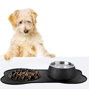FLYINGCOLORS Pet Bowls Stainless Steel Dog Bowl