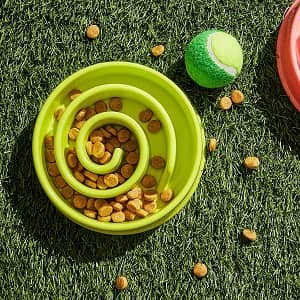 Juvale 2-Pack Interactive Spiral Bowl for Dog